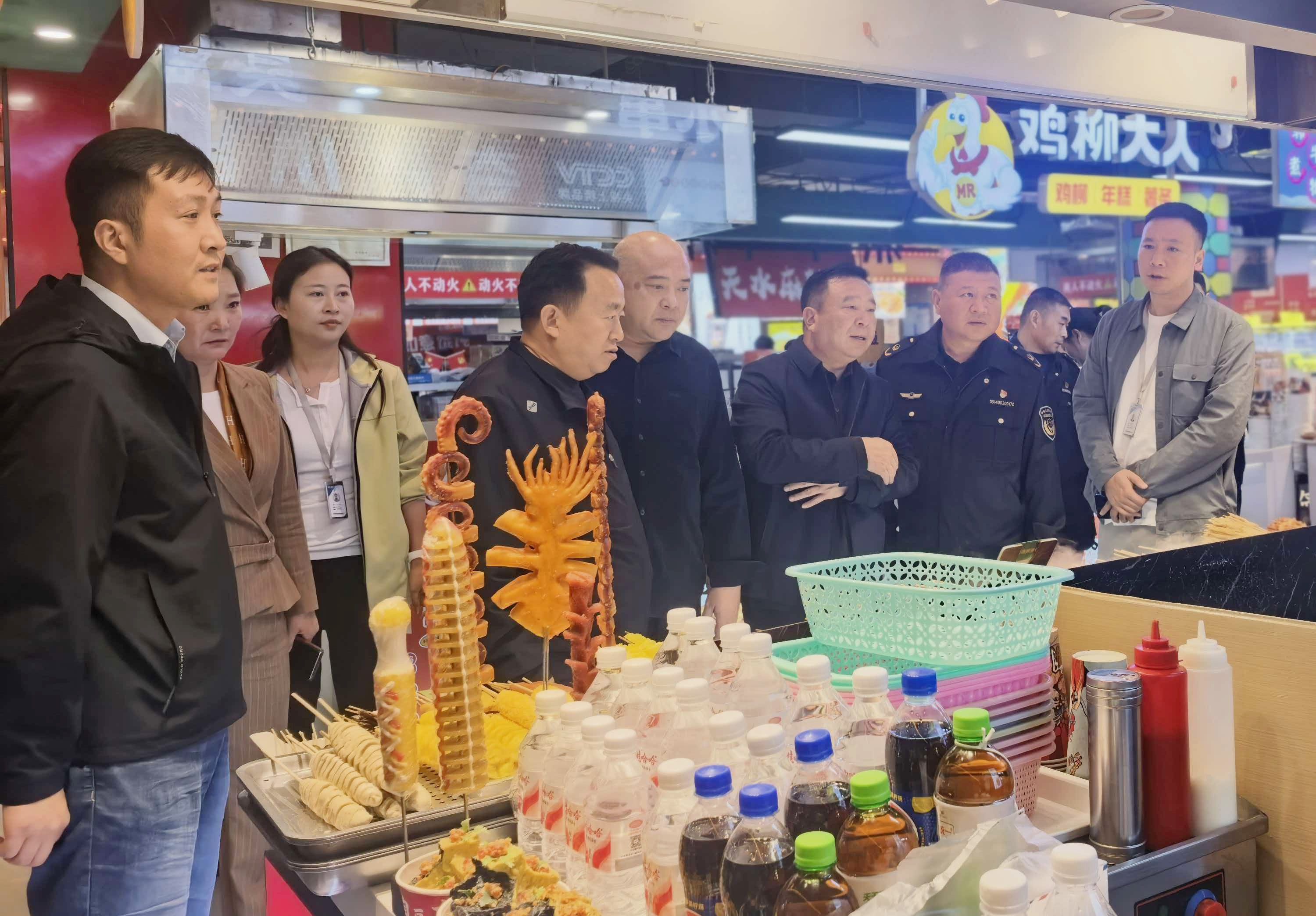市市场监督管理局检查组到爱尚周口好吃城检查指导